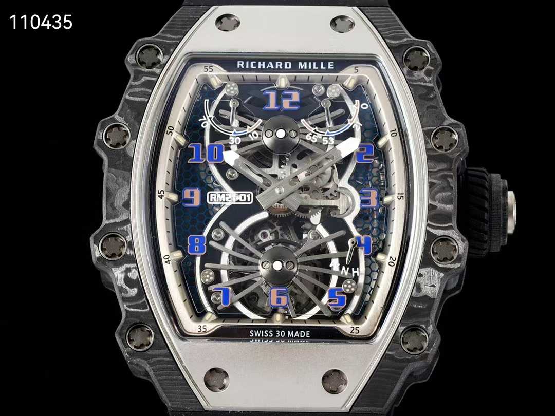 리차드밀 RM21-02 투르비용 에어로다인 뉴버젼 카본블랙 화이트 시계 워치